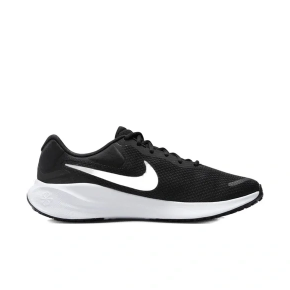 Nike Revolution 7 Black/White Men's Running Shoes FB2207-001 - Picture 2 of 5